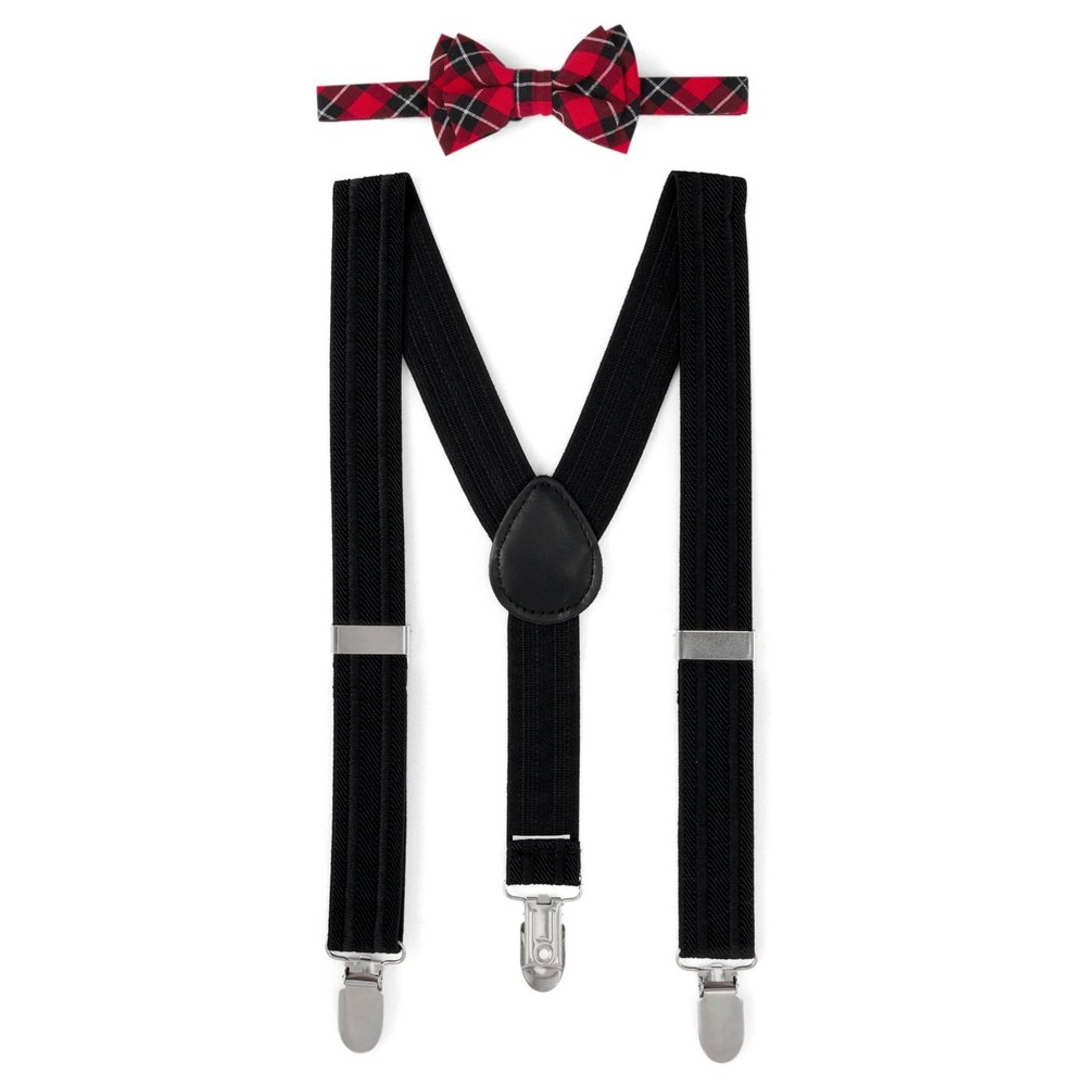 NWT The Children's Place Boys Bow Tie And‎ Suspenders Set